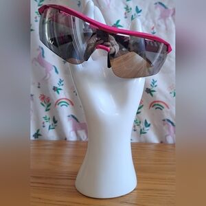 Y2K Stella McCartney SC0152S Neon Pink Shield Sunglasses Glasses Shades Frames